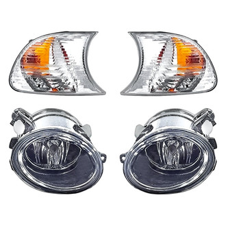 Replacement - 4-Piece Kit (Driver and Passenger Side Fog Lights, Driver and Passenger Side Turn Signal/Corner Lights) (Standard Line)