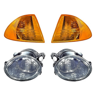 Replacement - 4-Piece Kit (Driver and Passenger Side Fog Lights, Driver and Passenger Side Turn Signal/Corner Lights) (Standard Line)