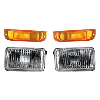 Replacement - 4-Piece Kit (Driver and Passenger Side Fog Lights, Driver and Passenger Side Turn Signal/Corner Lights) (Standard Line)