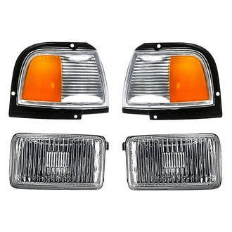 Replacement - 4-Piece Kit (Driver and Passenger Side Fog Lights, Driver and Passenger Side Turn Signal/Corner Lights) (Standard Line)