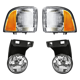 Replacement - 4-Piece Kit (Driver and Passenger Side Fog Lights, Driver and Passenger Side Turn Signal/Corner Lights)