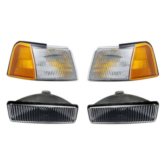 Replacement - 4-Piece Kit (Driver and Passenger Side Fog Lights, Driver and Passenger Side Turn Signal/Corner Lights) (Standard Line)