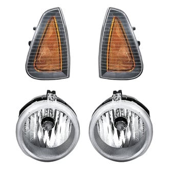 Replacement - 4-Piece Kit (Driver and Passenger Side Fog Lights, Driver and Passenger Side Turn Signal/Corner Lights) (Standard Line)