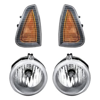 Replacement - 4-Piece Kit (Driver and Passenger Side Fog Lights, Driver and Passenger Side Turn Signal/Corner Lights) (CAPA Certified)