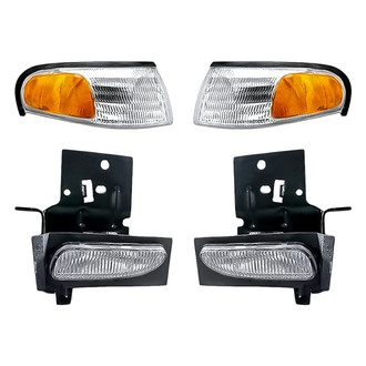 Replacement - 4-Piece Kit (Driver and Passenger Side Fog Lights, Driver and Passenger Side Turn Signal/Corner Lights) (Standard Line)