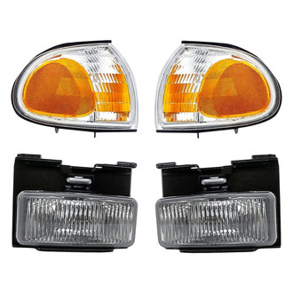 Replacement - 4-Piece Kit (Driver and Passenger Side Fog Lights, Driver and Passenger Side Turn Signal/Corner Lights) (Standard Line)
