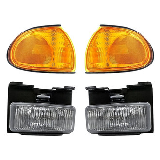 Replacement - 4-Piece Kit (Driver and Passenger Side Fog Lights, Driver and Passenger Side Turn Signal/Corner Lights) (Standard Line)