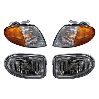 Replacement - 4-Piece Kit (Driver and Passenger Side Fog Lights, Driver and Passenger Side Turn Signal/Corner Lights) (Standard Line)