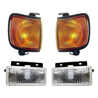 Replacement - 4-Piece Kit (Driver and Passenger Side Fog Lights, Driver and Passenger Side Turn Signal/Corner Lights Lens and Housing) (Standard Line)