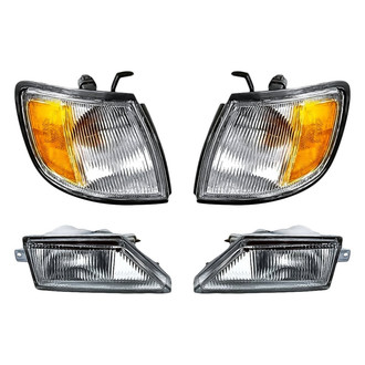 Replacement - 4-Piece Kit (Driver and Passenger Side Fog Lights, Driver and Passenger Side Turn Signal/Corner Lights) (Standard Line)