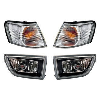Replacement - 4-Piece Kit (Driver and Passenger Side Fog Lights, Driver and Passenger Side Turn Signal/Corner Lights) (Standard Line)