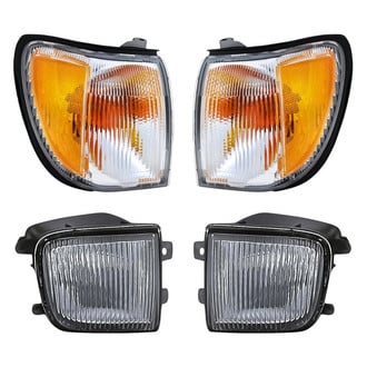 Replacement - 4-Piece Kit (Driver and Passenger Side Fog Lights, Driver and Passenger Side Turn Signal/Corner Lights) (Standard Line)