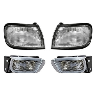 Replacement - 4-Piece Kit (Driver and Passenger Side Fog Lights, Driver and Passenger Side Turn Signal/Corner Lights) (Standard Line)