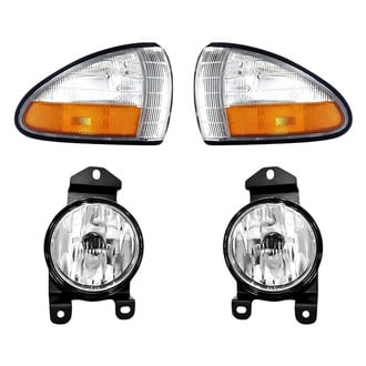 Replacement - 4-Piece Kit (Driver and Passenger Side Fog Lights, Driver and Passenger Side Turn Signal/Corner Lights) (Standard Line)