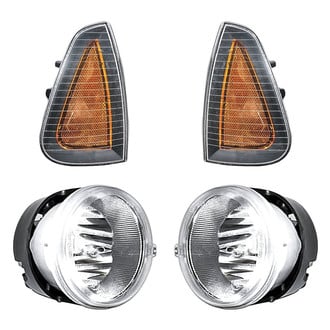 Replacement - 4-Piece Kit (Driver and Passenger Side Fog Lights, Driver and Passenger Side Turn Signal/Corner Lights) (CAPA Certified)