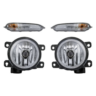 Replacement - 4-Piece Kit (Driver and Passenger Side Fog Lights, Driver and Passenger Side Turn Signal/Corner Lights) (CAPA Certified)