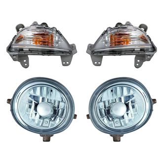 Replacement - 4-Piece Kit (Driver and Passenger Side Fog Lights, Driver and Passenger Side Turn Signal/Corner Lights) (Standard Line)