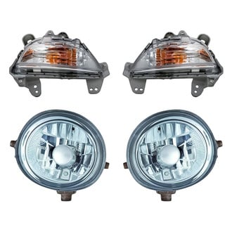 Replacement - 4-Piece Kit (Driver and Passenger Side Fog Lights, Driver and Passenger Side Turn Signal/Corner Lights)