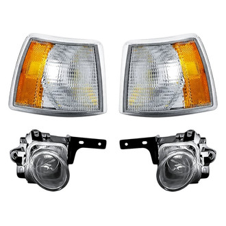 Replacement - 4-Piece Kit (Driver and Passenger Side Fog Lights, Driver and Passenger Side Turn Signal/Corner Lights) (Standard Line)