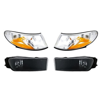 Replacement - 4-Piece Kit (Driver and Passenger Side Fog Lights, Driver and Passenger Side Turn Signal/Corner Lights) (Standard Line)