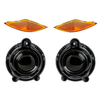Replacement - 4-Piece Kit (Driver and Passenger Side Fog Lights, Driver and Passenger Side Turn Signal/Corner Lights) (Standard Line)