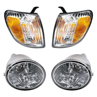 Replacement - 4-Piece Kit (Driver and Passenger Side Fog Lights, Driver and Passenger Side Turn Signal/Corner Lights) (Standard Line)