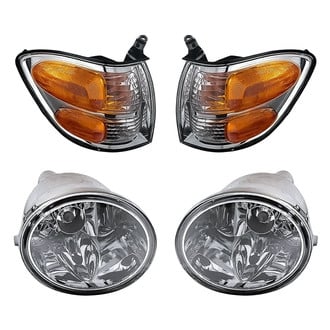Replacement - 4-Piece Kit (Driver and Passenger Side Fog Lights, Driver and Passenger Side Turn Signal/Corner Lights) (Standard Line)