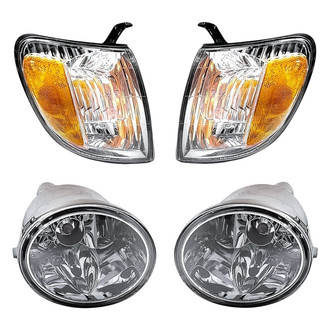 Replacement - 4-Piece Kit (Driver and Passenger Side Fog Lights, Driver and Passenger Side Turn Signal/Corner Lights) (CAPA Certified)