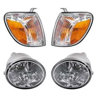 Replacement - 4-Piece Kit (Driver and Passenger Side Fog Lights, Driver and Passenger Side Turn Signal/Corner Lights) (CAPA Certified)