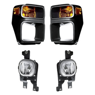Replacement - 4-Piece Kit (Driver and Passenger Side Fog Lights, Driver and Passenger Side Turn Signal/Corner Lights)
