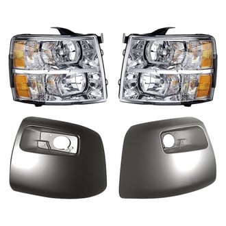 Replacement - 4-Piece Kit (Driver Side Headlight, Front Driver Side Bumper End, Front Passenger Side Bumper End, Passenger Side Headlight)