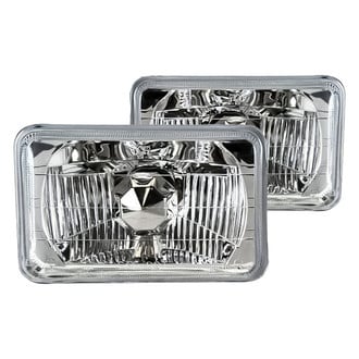 Replacement - 4x6" Rectangular Chrome StyleLine Crystal Headlights