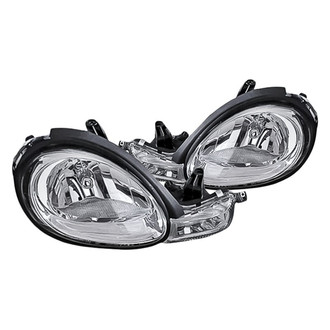 Replacement - Driver and Passenger Side Chrome Euro Headlights