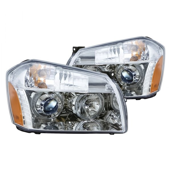 Replacement - Driver and Passenger Side Chrome Projector Headlights