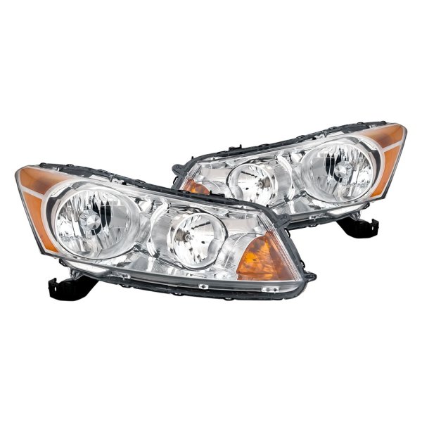 Replacement - Driver and Passenger Side Chrome Euro Headlights