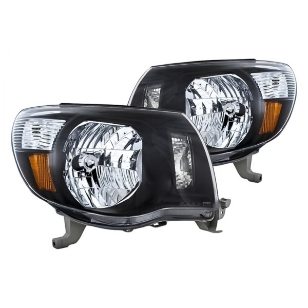 Replacement - Driver and Passenger Side Black Headlights
