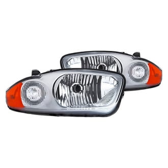 Replacement - Driver and Passenger Side Chrome Euro Headlights