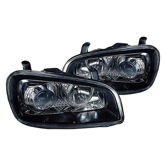 Replacement - Driver and Passenger Side Black Halo Projector Headlights