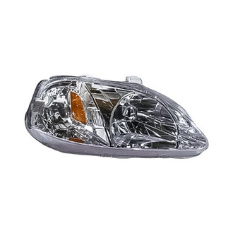 Replacement - Passenger Side Headlight Lens and Housing (CAPA Certified)