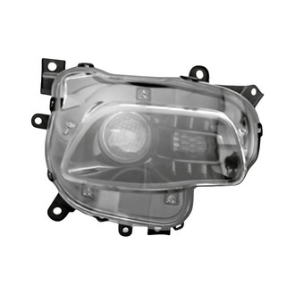 Replacement - Passenger Side Headlight (CAPA Certified)