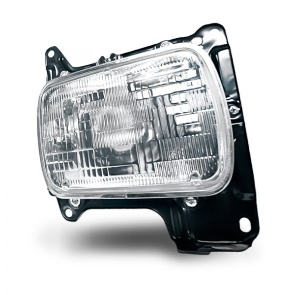 Replacement - Replacement 7x6" Rectangular Driver Side Chrome Headlight
