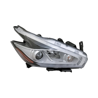 Replacement - Passenger Side Headlight (CAPA Certified)