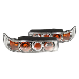 Replacement - Driver and Passenger Side Black Euro Tail Lights