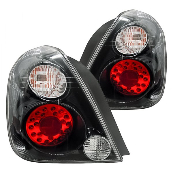 Replacement - Carbon Fiber/Red LED Tail Lights, Nissan Altima