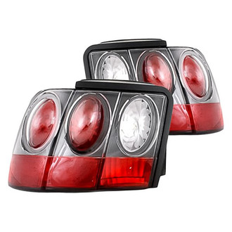 Replacement - Driver and Passenger Side Black Euro Tail Lights