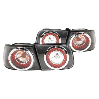 Replacement - Driver and Passenger Side Black/Red LED Tail Lights