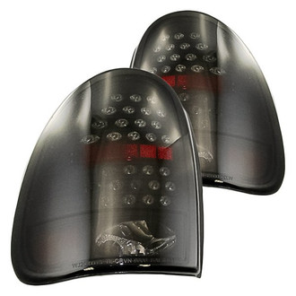 Replacement - Driver and Passenger Side Black/Smoke LED Tail Lights