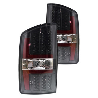 Replacement ID0002AA0087P02 - Driver and Passenger Side Black LED Tail Lights