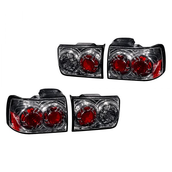 Replacement - Chrome Wheel Design Euro Tail Lights