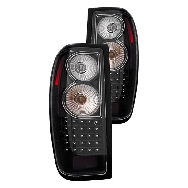 Replacement - Black LED Tail Lights, Nissan Frontier